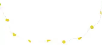 Guirlande en fil argenté 3,3m citrons