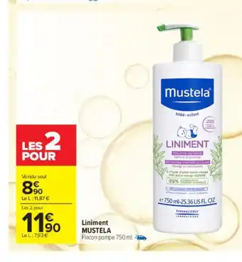Carrefour Mustela Liniment offre