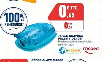 Bureau Vallée Maped Taille Crayons Pulse 1 Usage offre