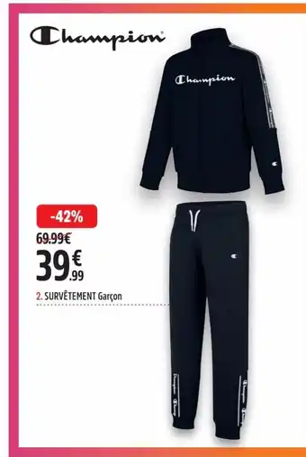 Intersport Champion Survêtement Garçon offre