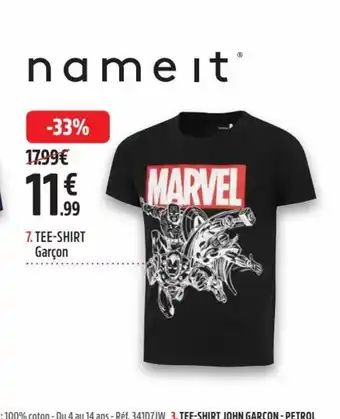 Intersport Nameit Tee-Shirt Garçon offre