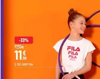 Intersport Fila Tee-Shirt Fille offre