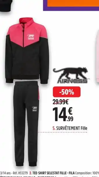 Intersport Airness Survêtement Fille offre