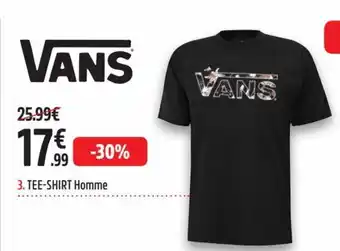 Intersport Vans Tee-Shirt Homme offre