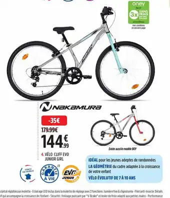 Nakamura vélo Cliff Evo Junior Girl