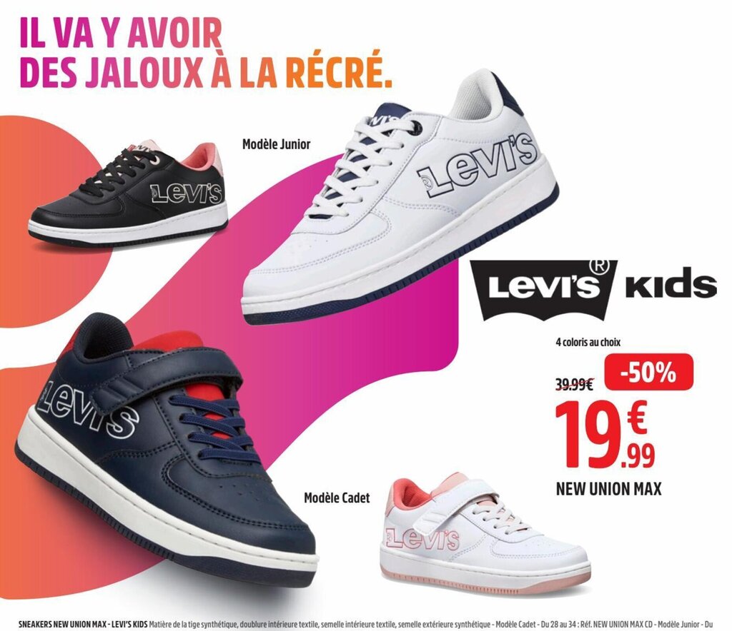 Intersport discount levis chaussure