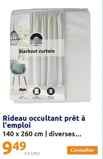 Action Rideau occulant prêt à l'emploi offre