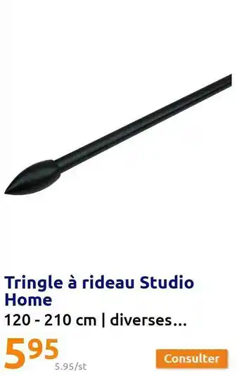 Action Tringle à rideau studio home 120-210 cm offre