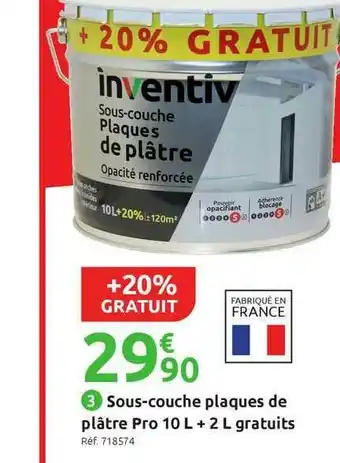 Mr Bricolage Sous-couche Plaques De Plâtre Pro 10 L + 2 L Gratuits offre