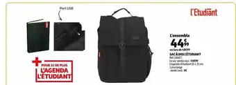 Auchan Sac à dos l'étudiant offre