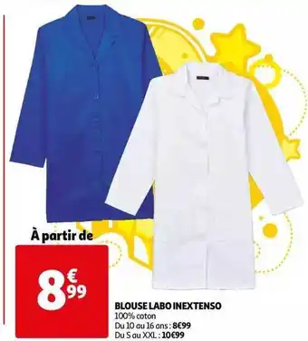Blouse labo inextenso