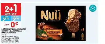 4 bùtonnets glacés salted caramel & australian macadamia nuii 272g