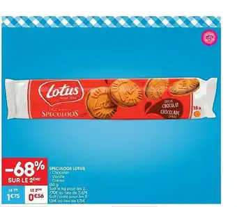 Leader Price Speculoos lotus chocolat, vanille, crême 150g offre