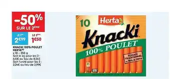 Knacki 100% poulet herta