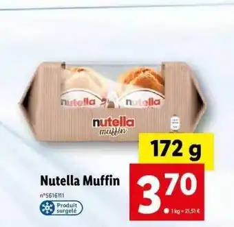 Lidl Nutella muffin offre
