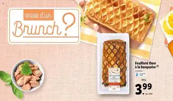 Lidl Feuilleté thon à la basquaise offre