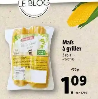 Lidl Maïs à griller freshona offre