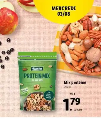 Lidl Mix protéiné alesto offre