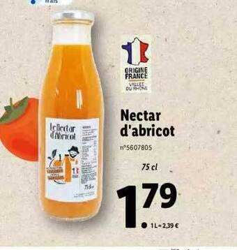 Lidl Nectar d'abricot offre
