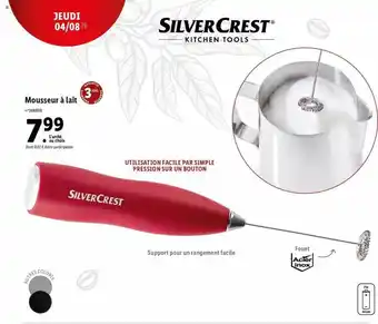 Lidl Mousseur à lait silver crest offre