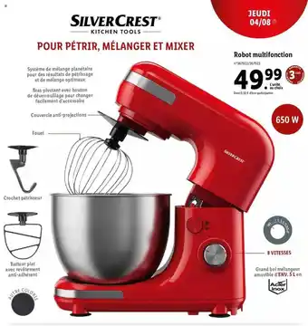 Lidl Robot multifonction silver crest offre