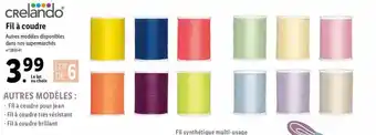 Lidl Fil à coudre crelando® offre