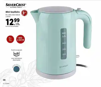 Lidl Mini-bouilloire silver crest offre