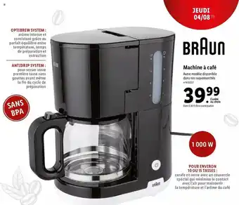 Lidl Machine à café braun offre