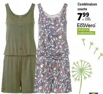 Lidl Combinaison courte offre