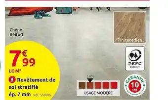 Mr Bricolage Revêtement de sol stratifié ép. 7 mm offre