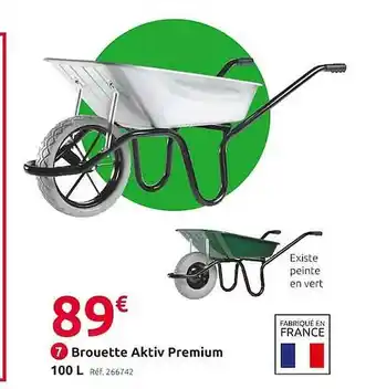 Mr Bricolage Brouette aktiv premium 100l offre