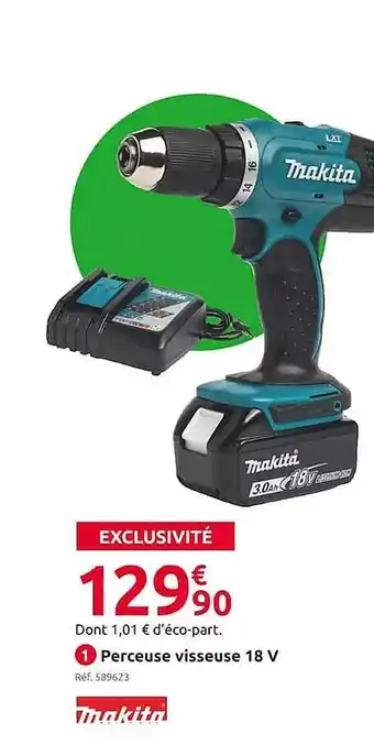 Mr Bricolage Perceuse visseuse 18v offre