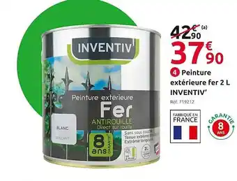 Mr Bricolage Peinture extérieur fer 2l inventiv' offre