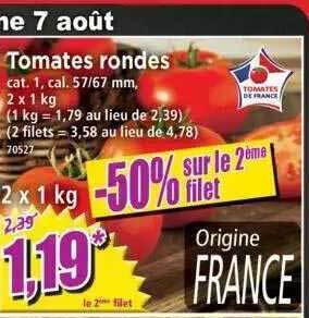 Norma Tomates rondes offre