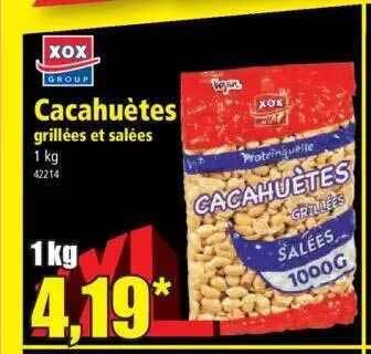 Norma Cacahuètes grillées et salées offre