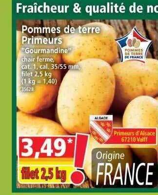 Norma Pommes de terre primeurs offre
