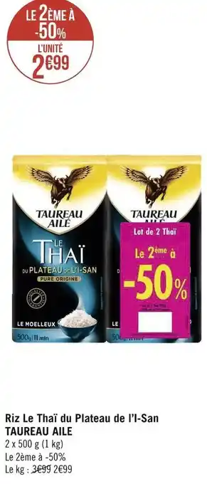 Taureau aile riz le thaï du plateau de l’i-san