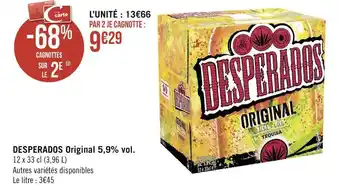 Géant Casino Desperados desperados original 5,9% vol. offre