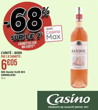 Club des sommeliers aoc bandol