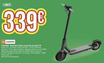 Géant Casino Xiaomi trottinette électrique adulte connectée essential fr offre