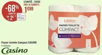 Géant Casino Casino papier toilette compact offre