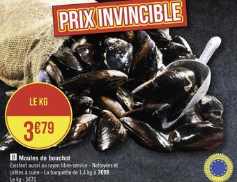 Géant Casino Moules de bouchot offre