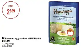 Géant Casino Parmareggio parmesan reggiano dop 29% mg offre