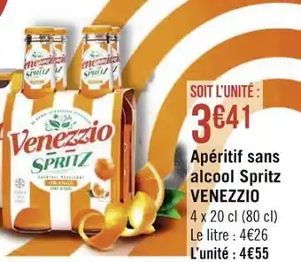 Géant Casino Venezzio apéritif sans alcool spritz offre