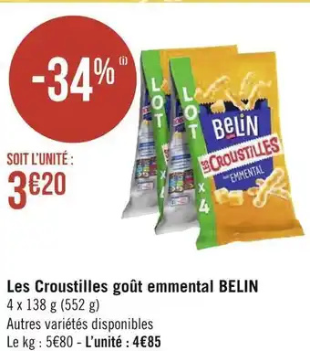 Géant Casino Belin les croustilles goût emmental offre