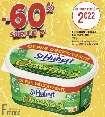 Géant Casino St hubert st hubert oméga 3 doux 52% mg offre