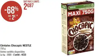 Géant Casino Nestle céréales chocapic offre