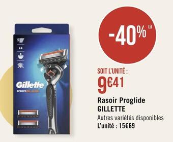Géant Casino Gillette rasoir proglide offre