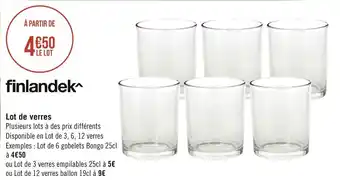 Finlandek lot de verres