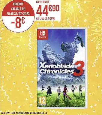 Nintendo jeu switch xenoblade chronicles 3